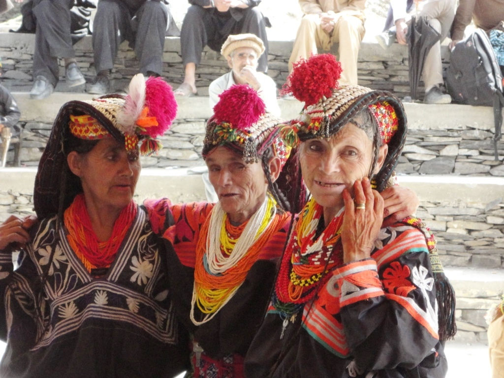 Kalasha dancers at the Chilam Joshi harvest festival